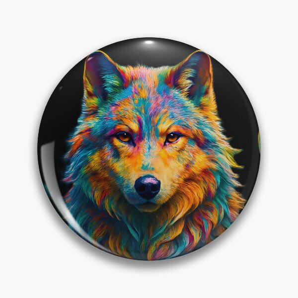 Item preview, Colorful Fluid Wolf designed and sold by AuraVisionLab.