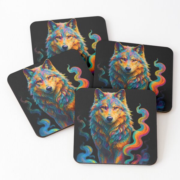 Item preview, Colorful Fluid Wolf designed and sold by AuraVisionLab.