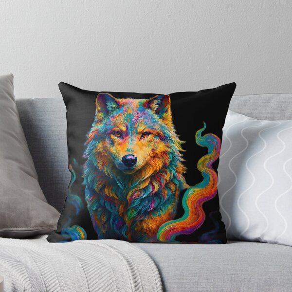 Item preview, Colorful Fluid Wolf designed and sold by AuraVisionLab.