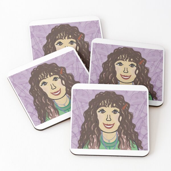 Item preview, Retrato Morena Rizada / Retrato Muchacha Rizada designed and sold by Veroverove.