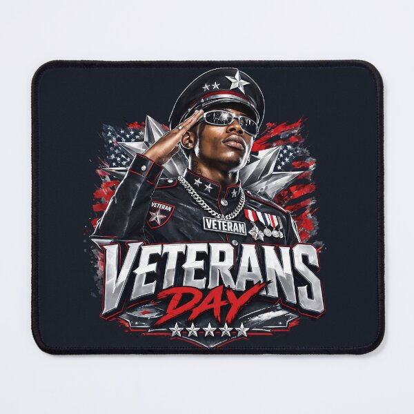 Item preview, Patriotic American Veteran Officer Salute Veterans Day designed and sold by CloudyCatArt.