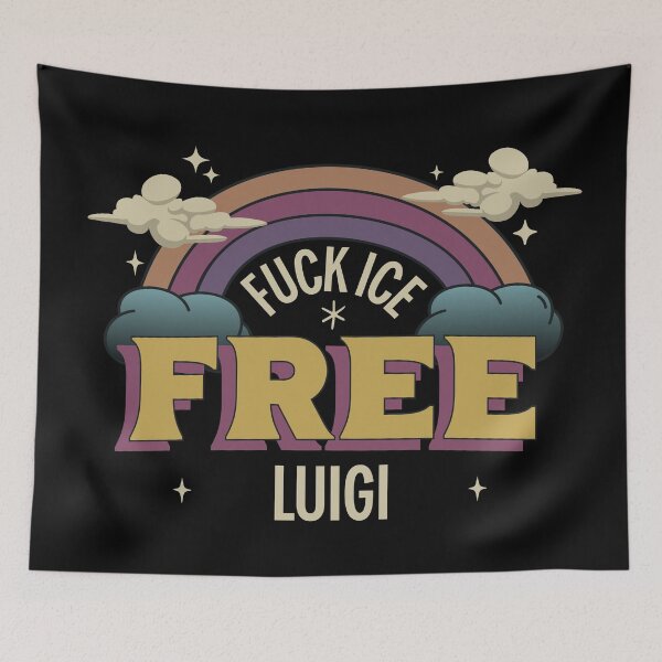 Item preview, FUCK ice and FREE Luigi! designed and sold by ToshNichole.