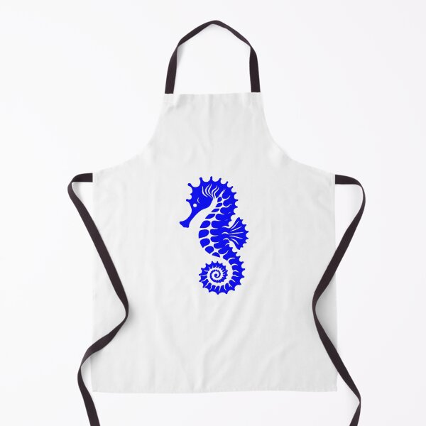 Item preview, Blue Tribal Seahorse Silhouette Design designed and sold by pattern-archive.