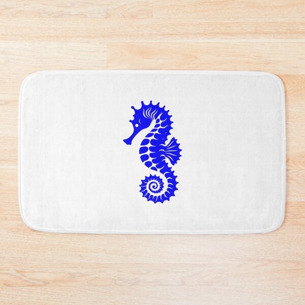 Item preview, Blue Tribal Seahorse Silhouette Design designed and sold by pattern-archive.