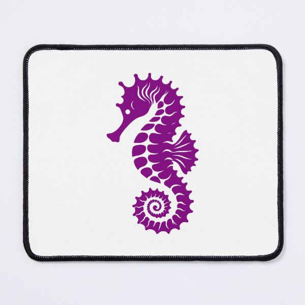Item preview, Purple Tribal Seahorse Silhouette Design designed and sold by pattern-archive.