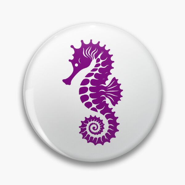 Item preview, Purple Tribal Seahorse Silhouette Design designed and sold by pattern-archive.