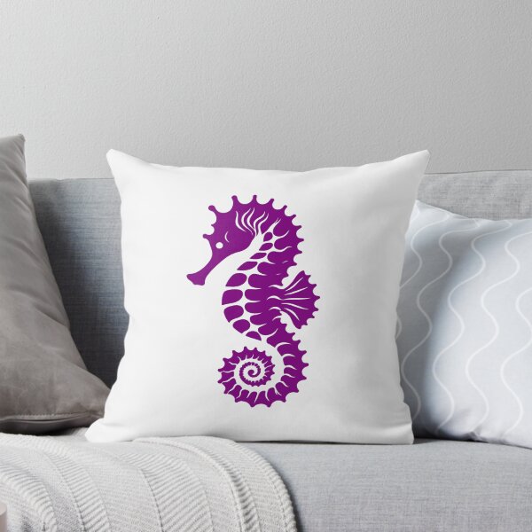 Item preview, Purple Tribal Seahorse Silhouette Design designed and sold by pattern-archive.