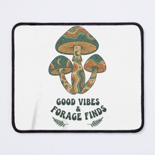Item preview, Good Vibes And Forage Finds Retro Groovy Mushroom Foraging Design designed and sold by cannsuh.