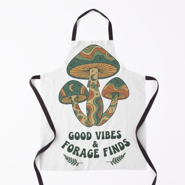 Item preview, Good Vibes And Forage Finds Retro Groovy Mushroom Foraging Design designed and sold by cannsuh.