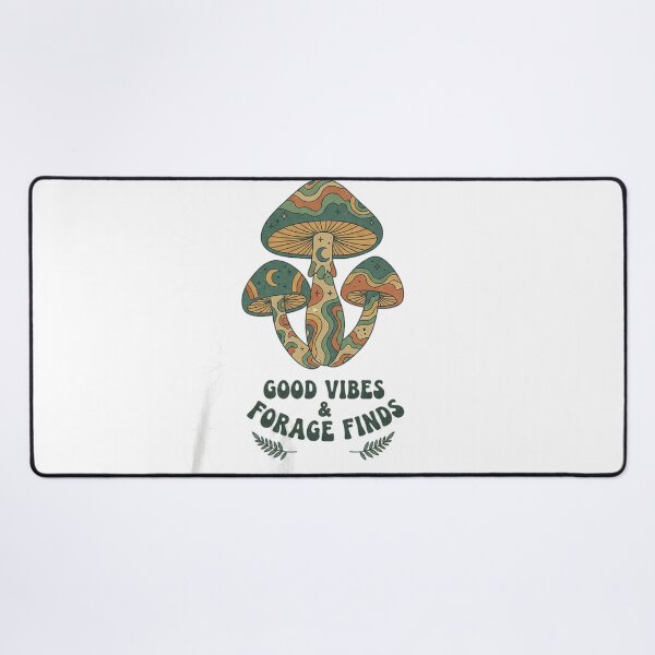 Item preview, Good Vibes And Forage Finds Retro Groovy Mushroom Foraging Design designed and sold by cannsuh.