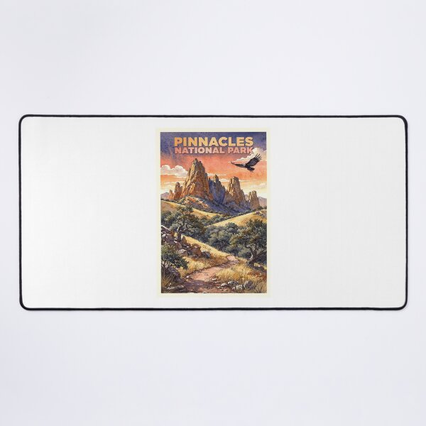 Item preview, Pinnacles National Park California Vintage Watercolor Travel designed and sold by Teelogic.