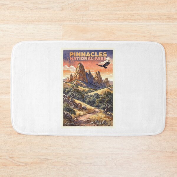 Item preview, Pinnacles National Park California Vintage Watercolor Travel designed and sold by Teelogic.