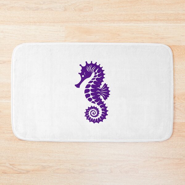 Item preview, Dark Purple Tribal Seahorse Silhouette Design designed and sold by pattern-archive.
