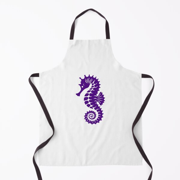 Item preview, Dark Purple Tribal Seahorse Silhouette Design designed and sold by pattern-archive.