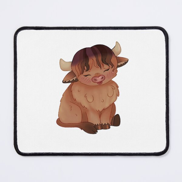 Item preview, Happy Sitting Highland Cow designed and sold by casserolestan.