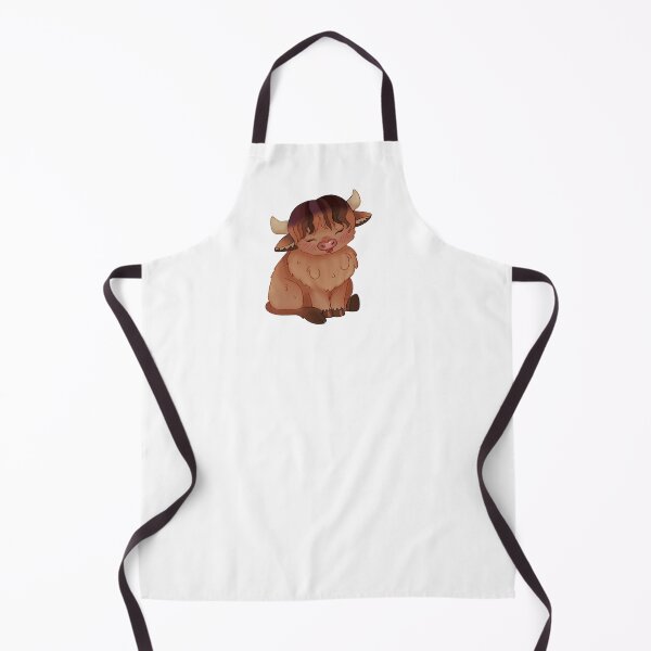 Item preview, Happy Sitting Highland Cow designed and sold by casserolestan.