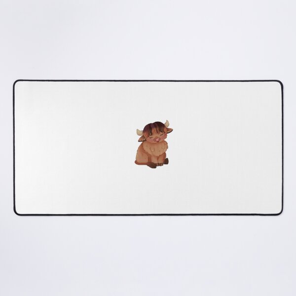 Item preview, Happy Sitting Highland Cow designed and sold by casserolestan.
