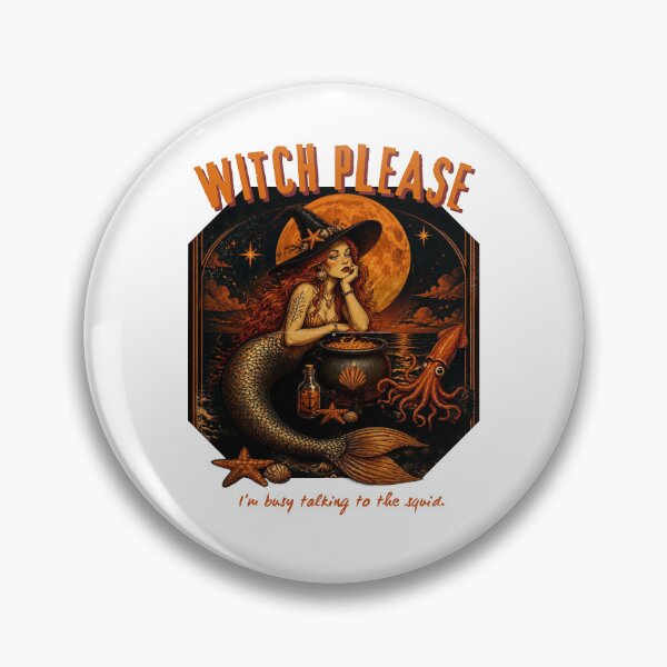 Item preview, Witch Please Sea Witch Vintage Halloween Nautical Design designed and sold by Blanczet.