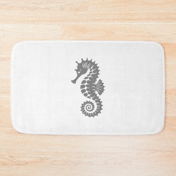 Item preview, Gray Tribal Seahorse Silhouette Design designed and sold by pattern-archive.