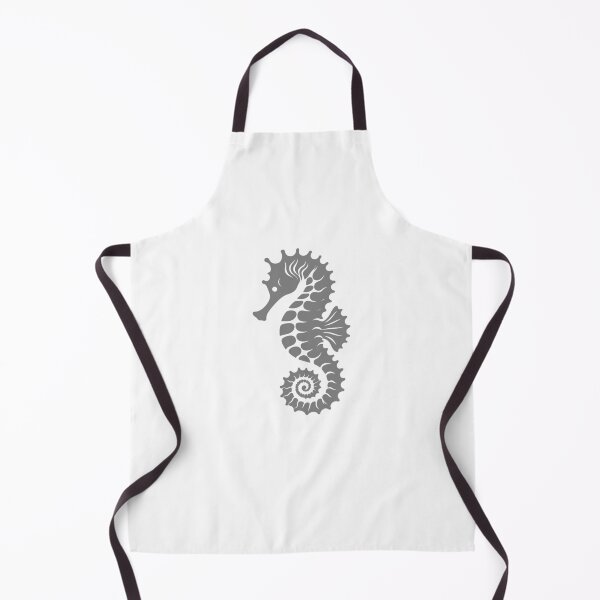 Item preview, Gray Tribal Seahorse Silhouette Design designed and sold by pattern-archive.
