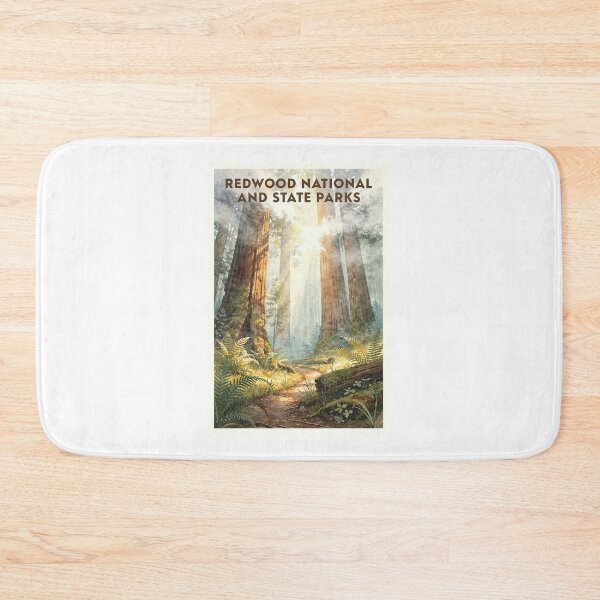 Item preview, Redwood National and State Parks California Vintage Watercolor Travel designed and sold by Teelogic.