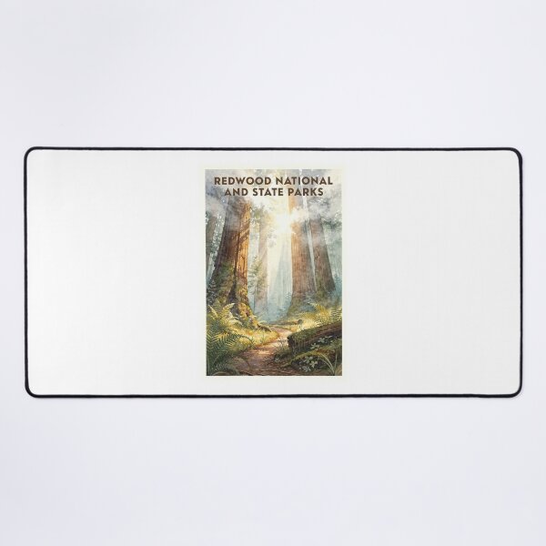 Item preview, Redwood National and State Parks California Vintage Watercolor Travel designed and sold by Teelogic.