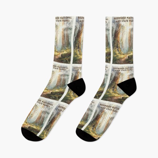 Item preview, Redwood National and State Parks California Vintage Watercolor Travel designed and sold by Teelogic.