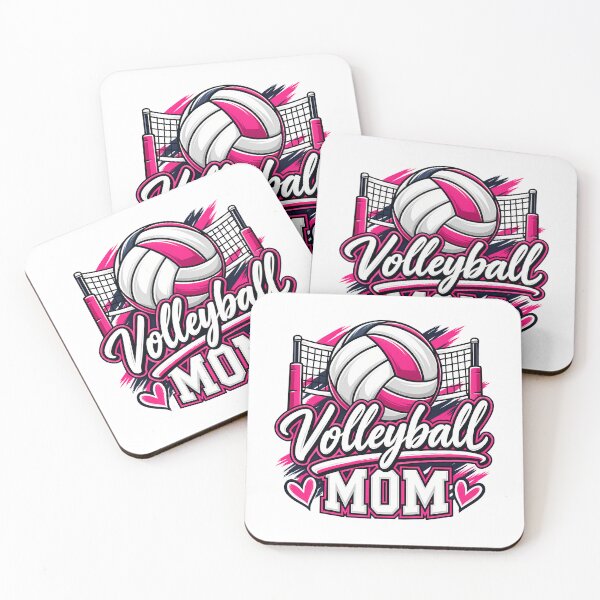 Item preview, Volleyball Mom Cute Pink Net And Hearts Sports Parent designed and sold by Photo-Sphere101.
