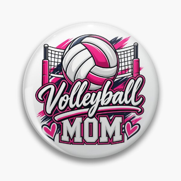Item preview, Volleyball Mom Cute Pink Net And Hearts Sports Parent designed and sold by Photo-Sphere101.