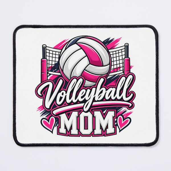 Item preview, Volleyball Mom Cute Pink Net And Hearts Sports Parent designed and sold by Photo-Sphere101.