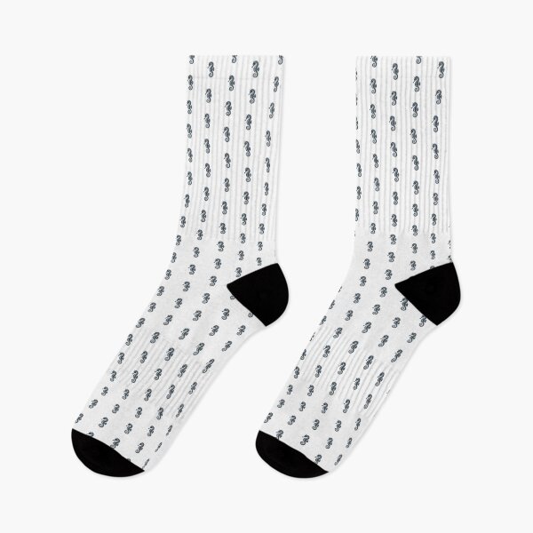 Item preview, Charcoal Tribal Seahorse Silhouette Design designed and sold by pattern-archive.