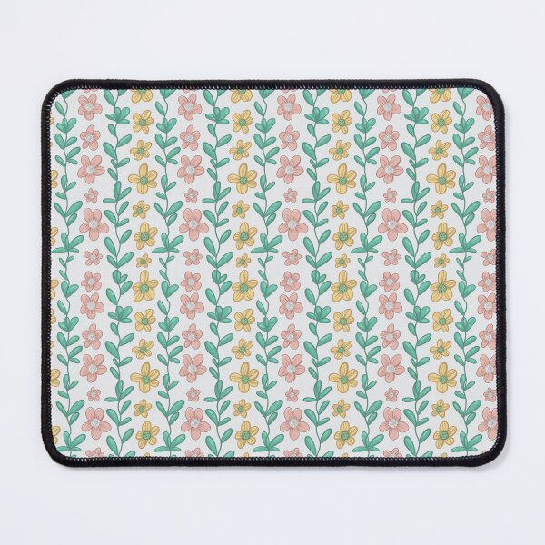 Item preview, Pink, white, yellow and green pretty floral pattern designed and sold by SketchedRealm.