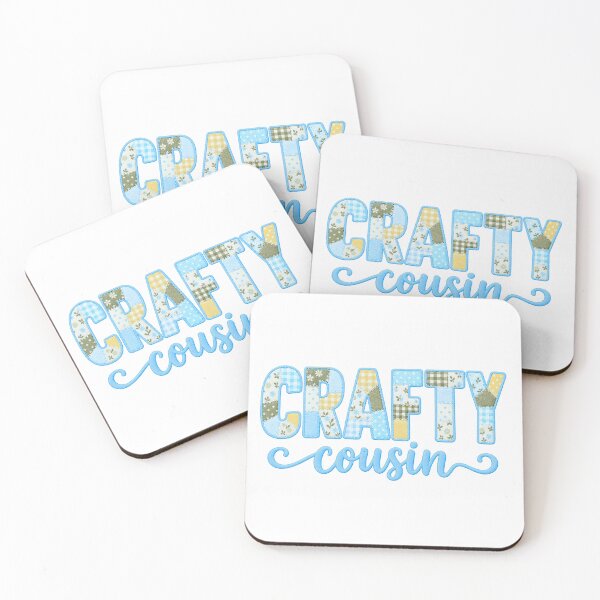 Item preview, Crafty Cousin – Colorful Patchwork Quilting Sewing Craft Design designed and sold by MimsTees.