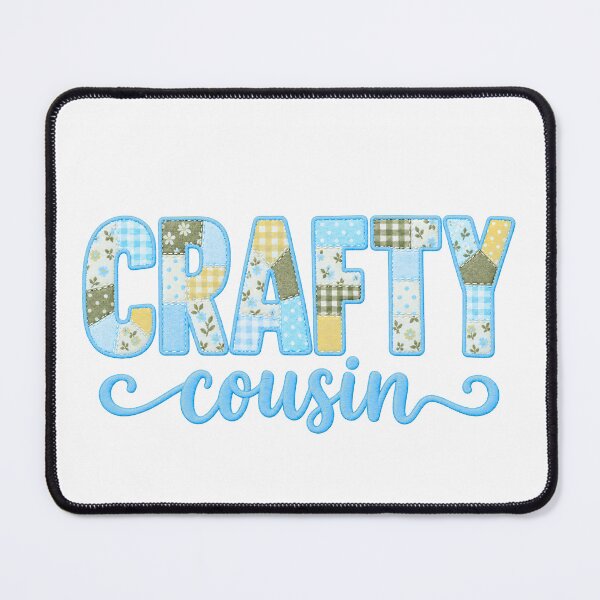 Item preview, Crafty Cousin – Colorful Patchwork Quilting Sewing Craft Design designed and sold by MimsTees.