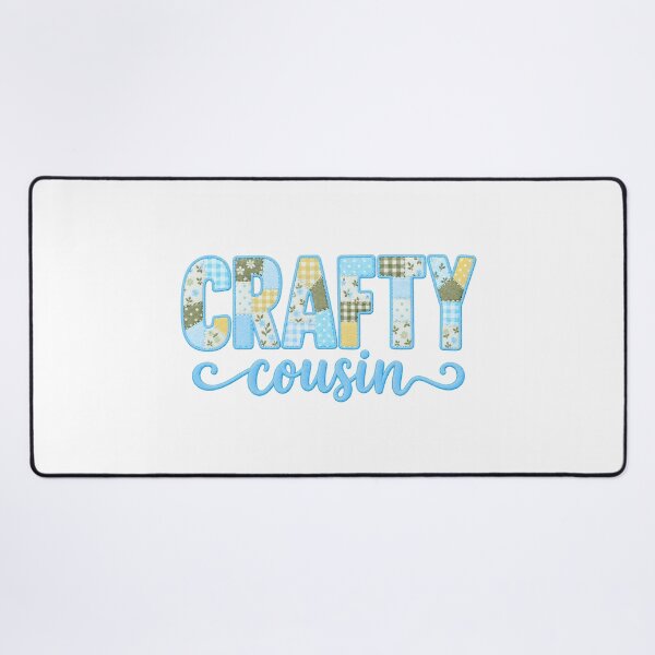 Item preview, Crafty Cousin – Colorful Patchwork Quilting Sewing Craft Design designed and sold by MimsTees.