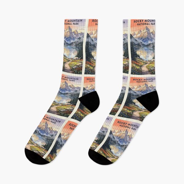 Item preview, Rocky Mountain National Park Colorado Vintage Watercolor Travel designed and sold by Teelogic.