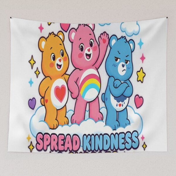 Item preview, Spread Kindness Cuddles – Colorful Care Bears Inspired Design designed and sold by ActionForge.