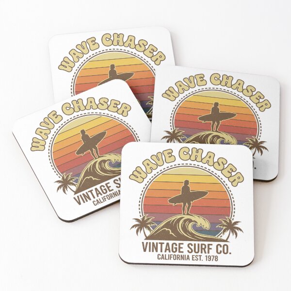 Artikelvorschau, Wave Chaser Vintage Surf Co California Retro Sunset Design entworfen und verkauft von cannsuh.