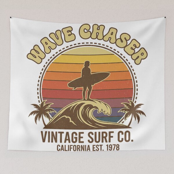 Item preview, Wave Chaser Vintage Surf Co California Retro Sunset Design designed and sold by cannsuh.