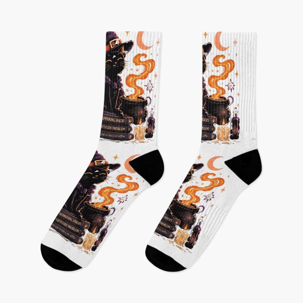 Item preview, Witchy Cat Summoning Snacks Halloween Witch Cat Funny designed and sold by Retro Whiskers.