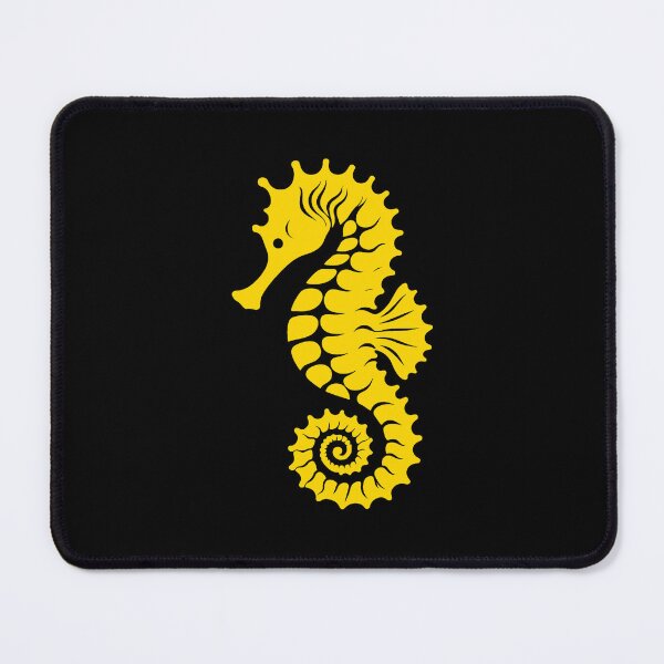 Item preview, Gold Tribal Seahorse Silhouette Design designed and sold by pattern-archive.
