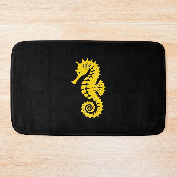 Item preview, Gold Tribal Seahorse Silhouette Design designed and sold by pattern-archive.