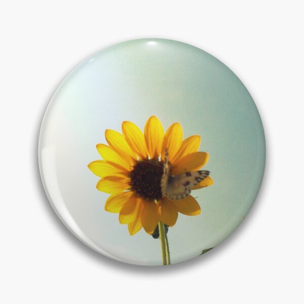Item preview, Sunflower with Beautiful Butterfly designed and sold by AuraNatura.