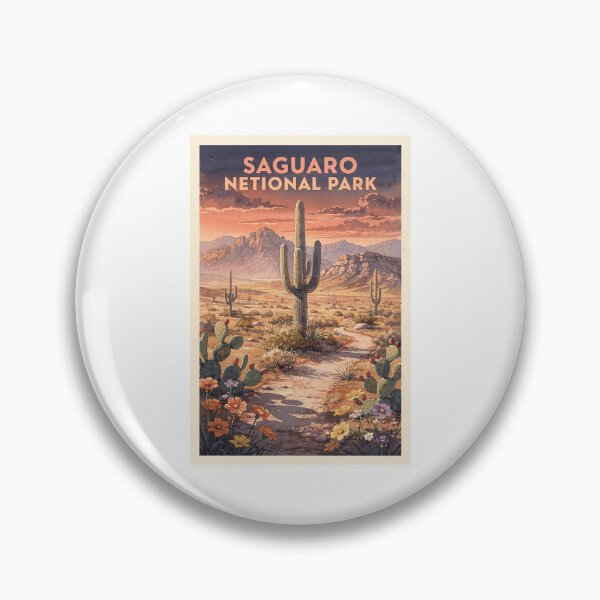 Item preview, Saguaro National Park Arizona Vintage Watercolor Travel designed and sold by Teelogic.