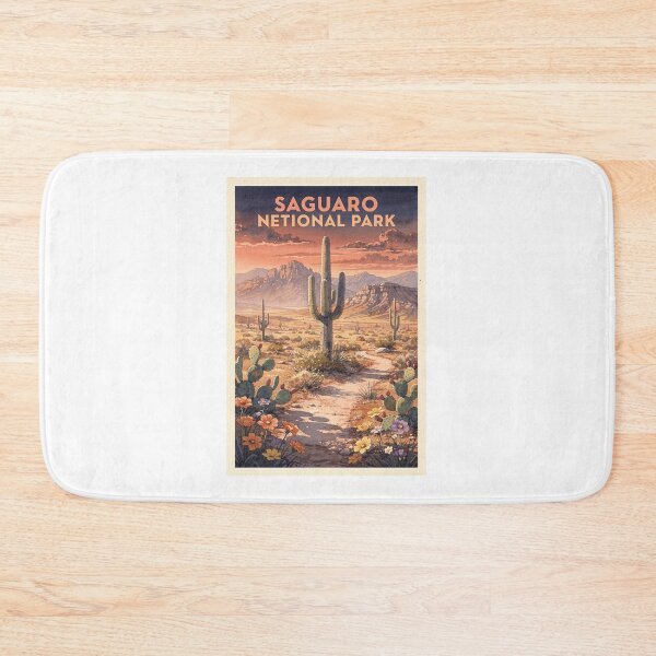 Item preview, Saguaro National Park Arizona Vintage Watercolor Travel designed and sold by Teelogic.