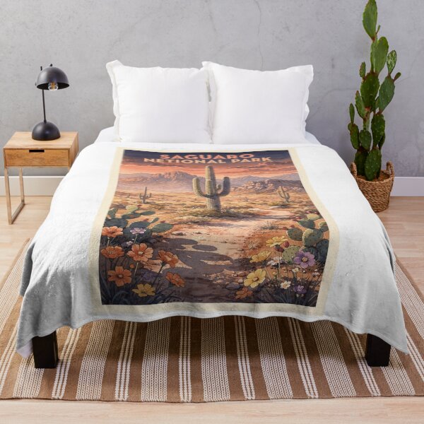 Item preview, Saguaro National Park Arizona Vintage Watercolor Travel designed and sold by Teelogic.