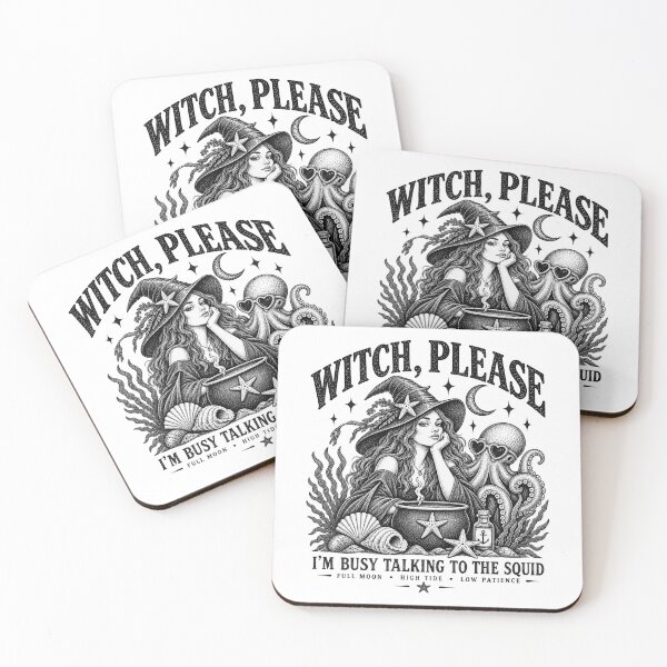 Item preview, Witch Please Sea Witch Vintage Halloween Nautical Ink Design designed and sold by Blanczet.
