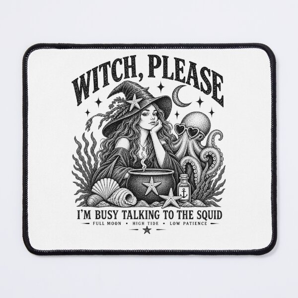 Item preview, Witch Please Sea Witch Vintage Halloween Nautical Ink Design designed and sold by Blanczet.