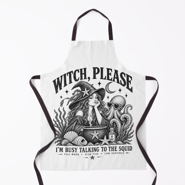 Item preview, Witch Please Sea Witch Vintage Halloween Nautical Ink Design designed and sold by Blanczet.