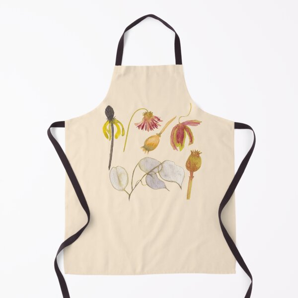 Item preview, Watercolor dried flowers collection with rudbeckia lunaria and poppy heads designed and sold by chovhaniryna.